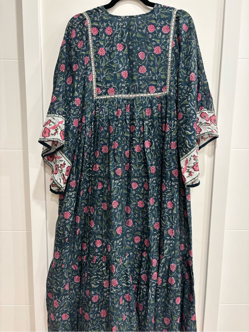 The Fox and the Mermaid Venice Chahna Floral Tiered Cotton Dress M - Picture 5 of 11